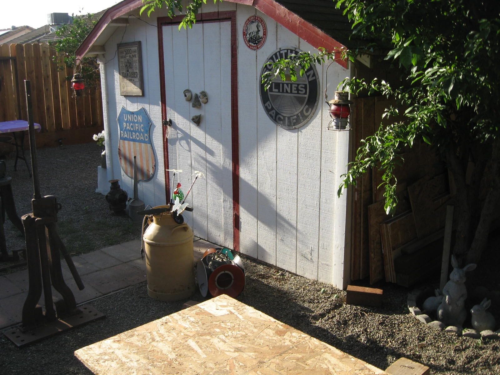 Shed is used for RR storage