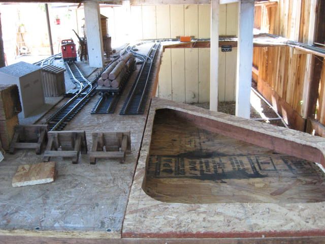 Trackage seen from the logging pond area.