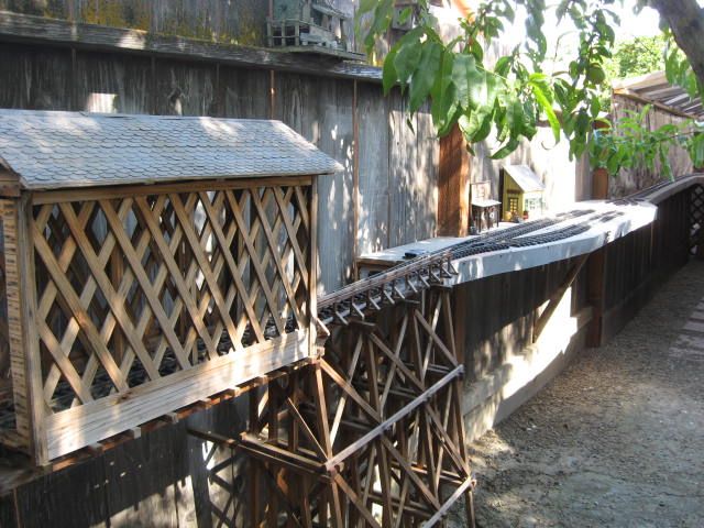 Creek is a stop for water and has a passing sidding.  There is a covered bridge at the end of Creek.