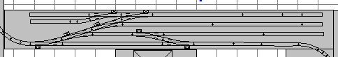 This is the track layout plan for the Moccasin Gap Yard.