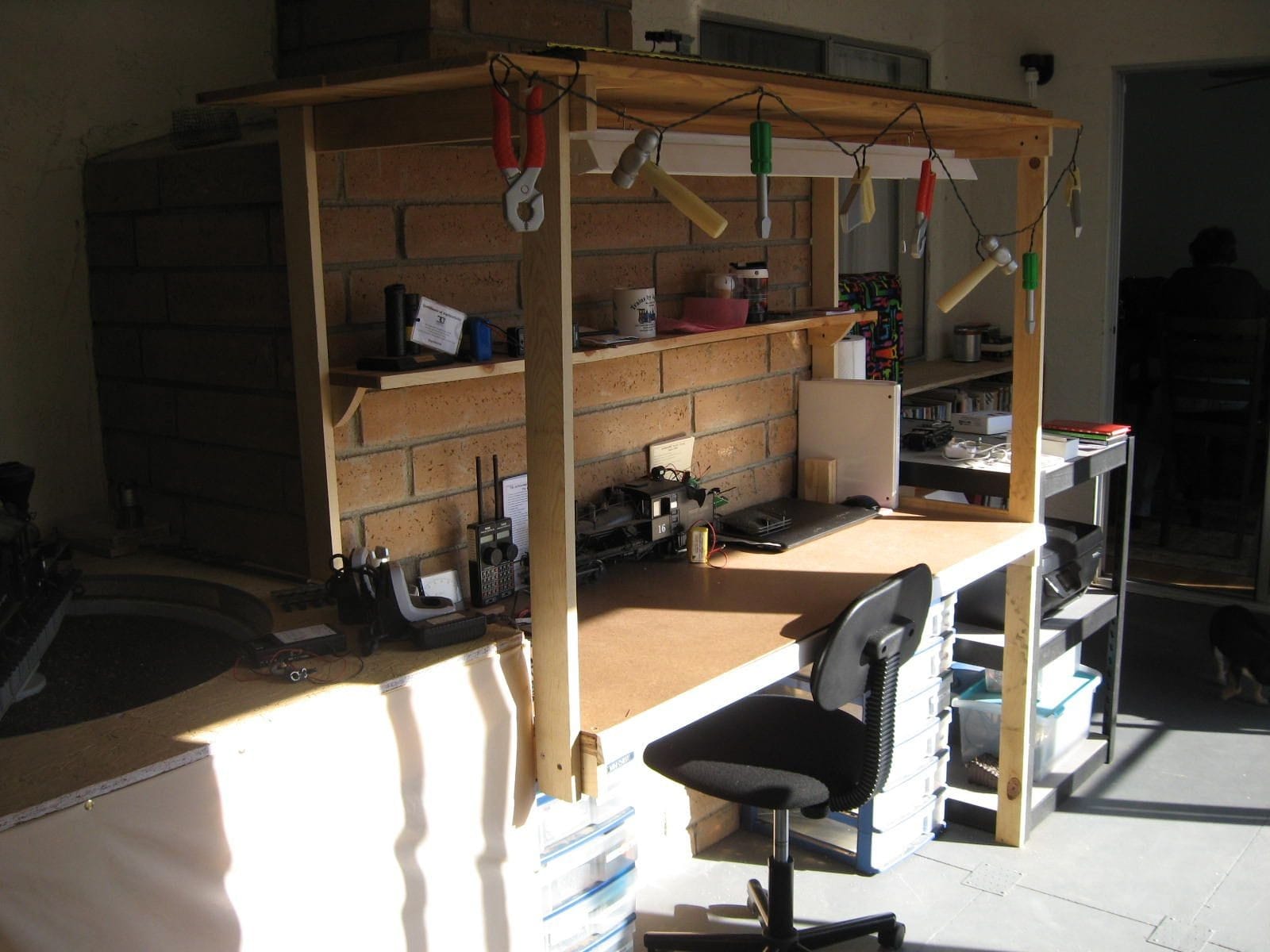 This is the workbench for repairs and model constructions.